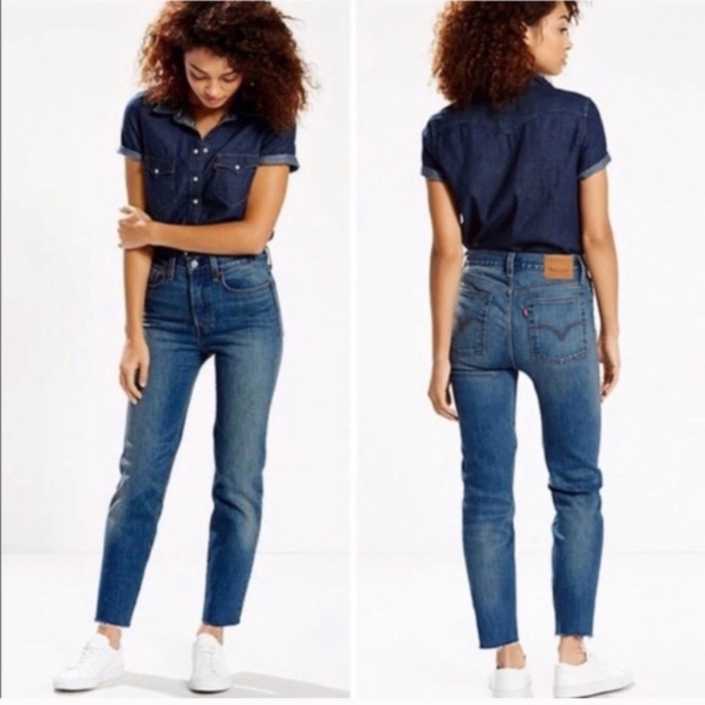 Levi’s 501 White Oat Cone Denim jeans